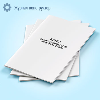 Книга записи результатов осмотра ствола