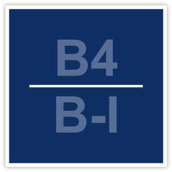 Знак «Категория помещения, класс зоны помещения», B05.5 (светоотражающий пластик, 200х200 мм)