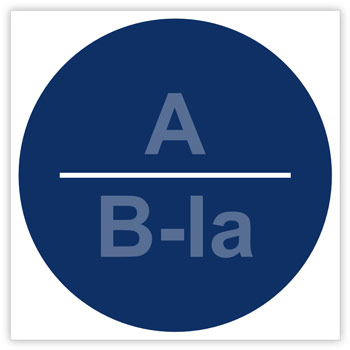 Знак «Категория помещения, класс зоны помещения», B05.6 (пленка, 200х200 мм)
